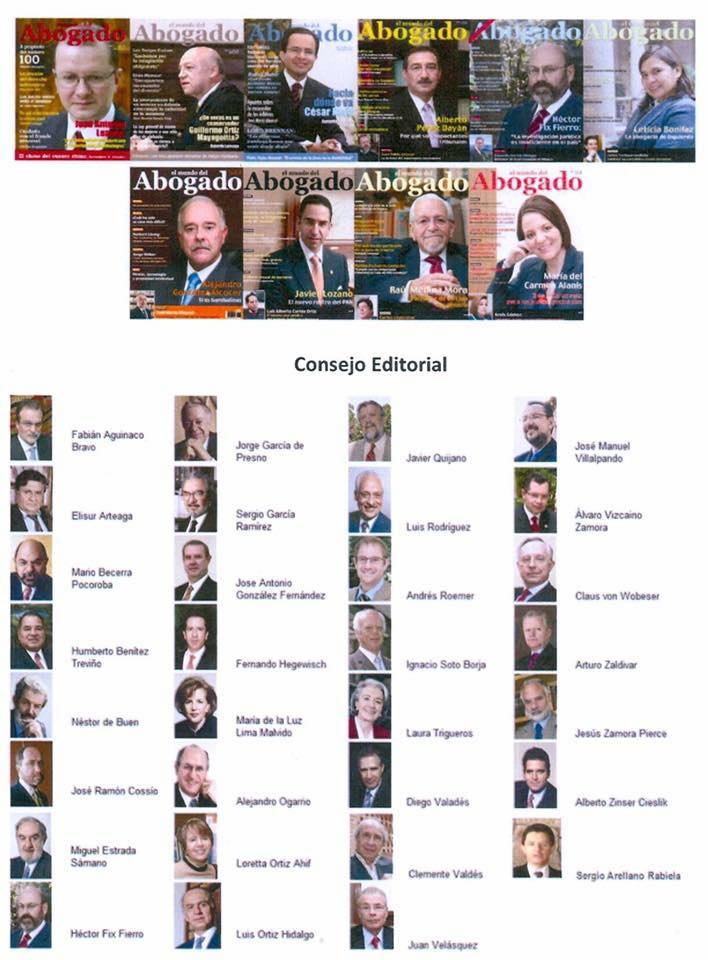 MIEMBRO DEL CONSEJO EDITORIAL DE LA REVISTA DEL MUNDO DEL ABOGADO